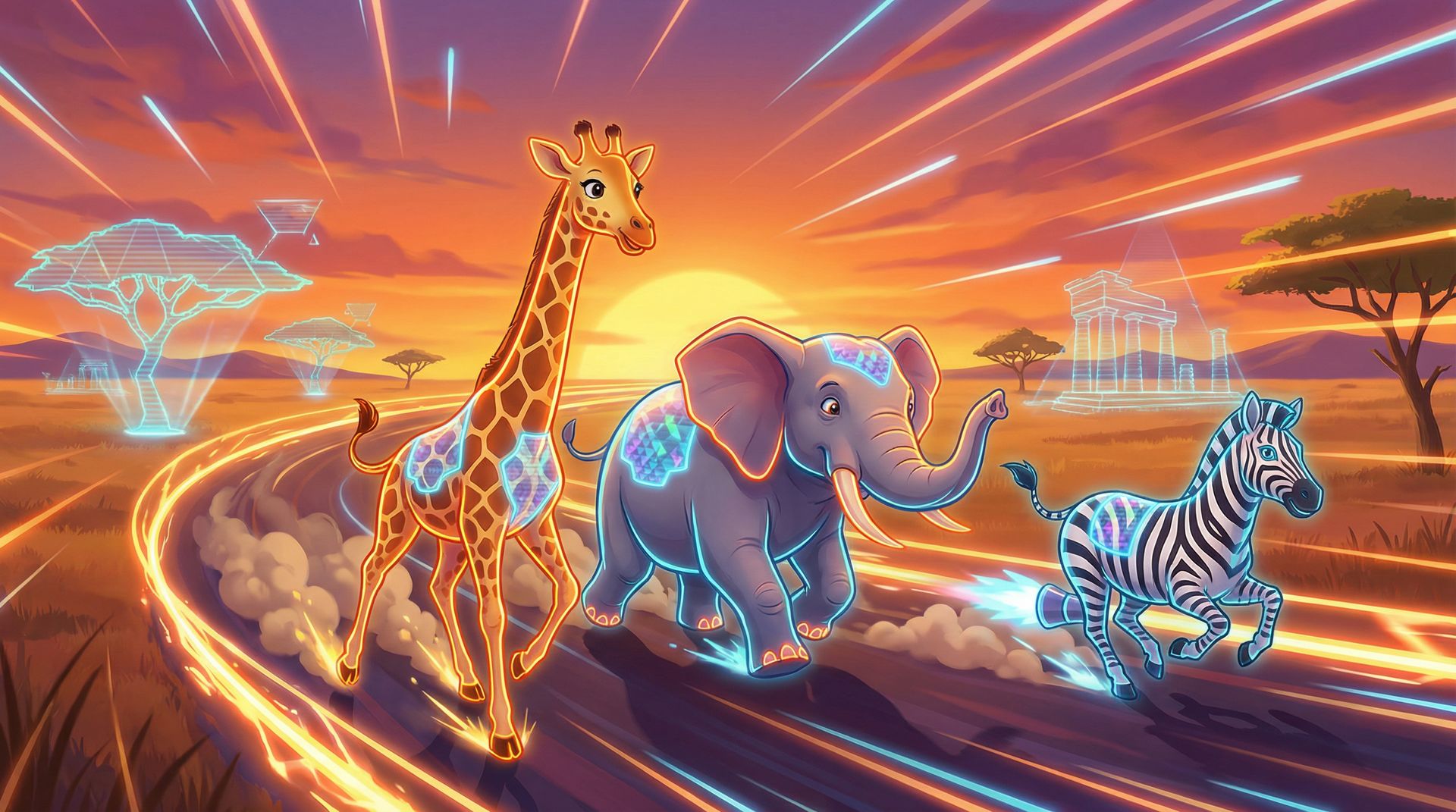 小马拉大车精选非洲动物视频