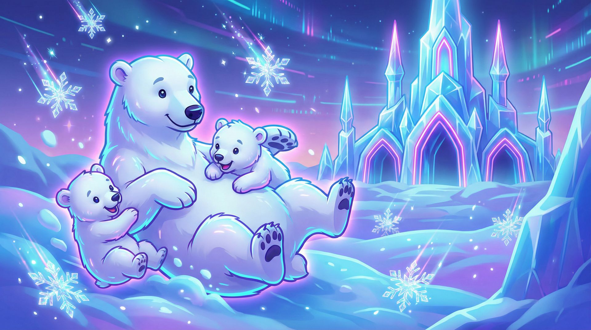 小马拉大车北极熊母子视频